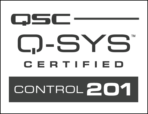 Q-SYS Control 201 certified