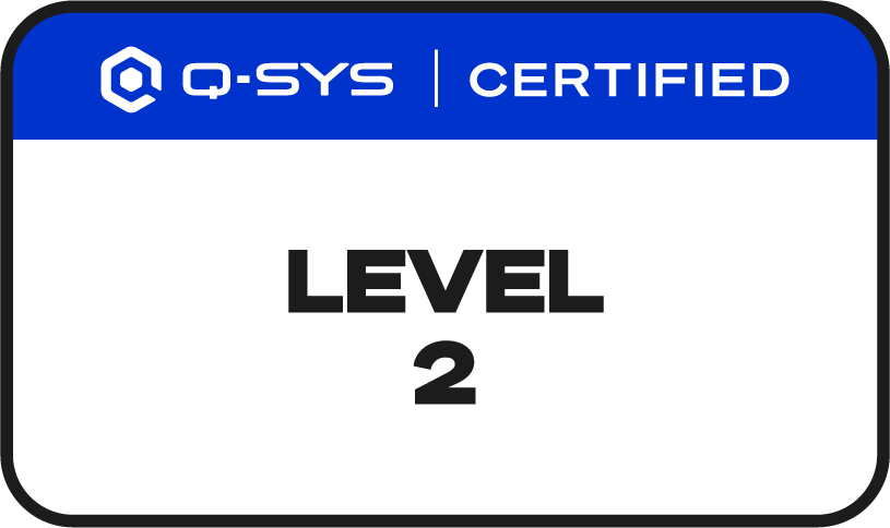 Q-SYS Level 2 certified